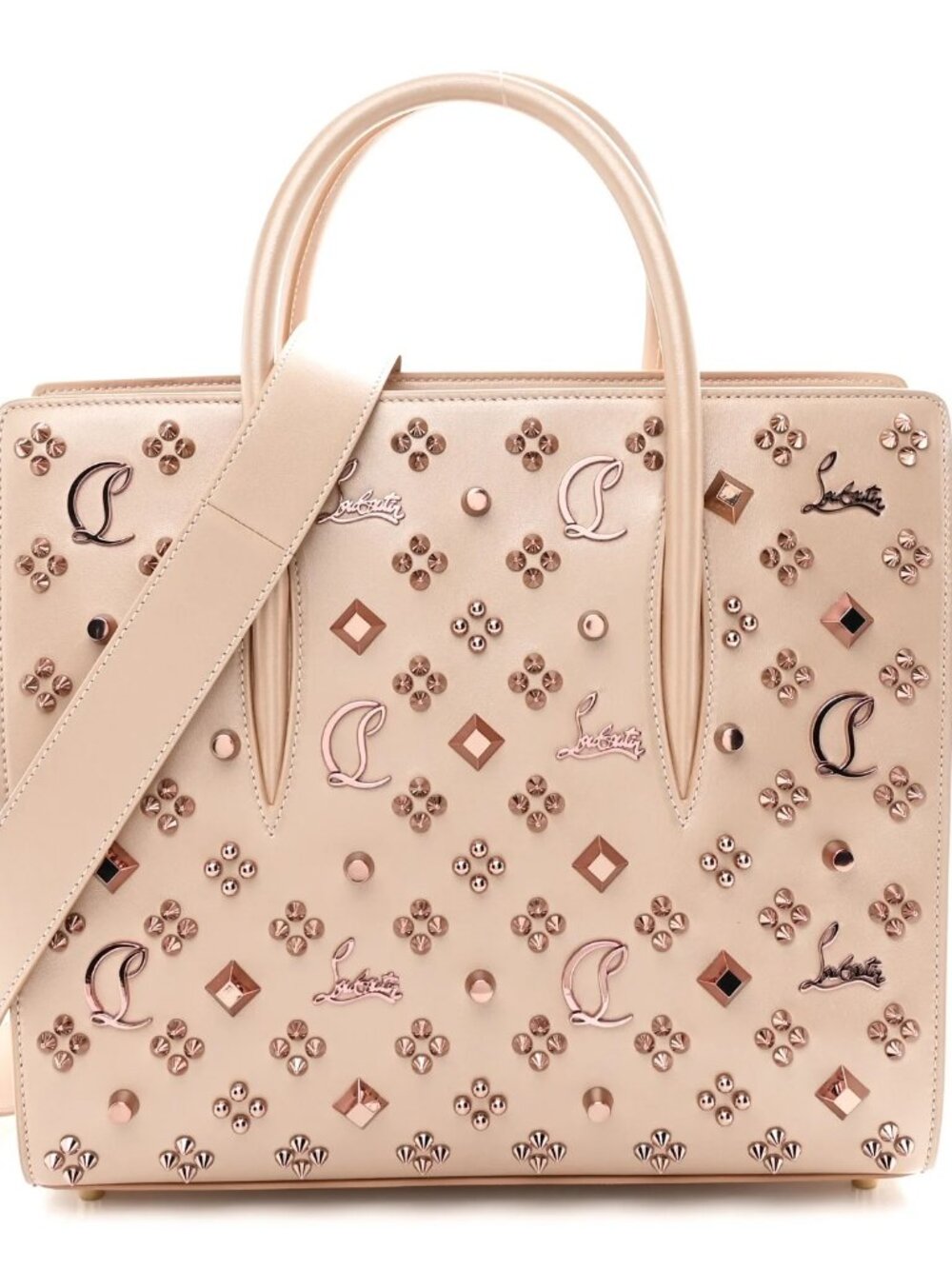 Christian Louboutin PALOMA Loubinthesky Spike Tote Crossbody Shoulder Bag